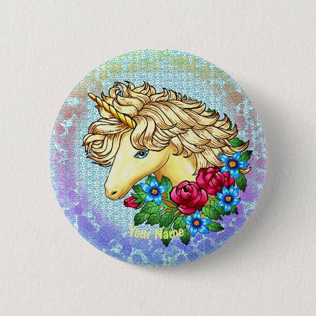 Roses Unicorn  pin  (Front)