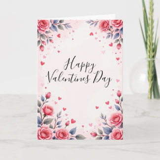 Roses Valentines Day Card
