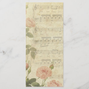 Roses victoriens de musique épousant le programme