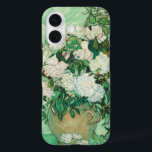 Roses | Vincent van Gogh iPhone 16 Case<br><div class="desc">Roses (1890) by Dutch post-impressionist artist Vincent Van Gogh. Original work is an oil on canvas painting depicting a still life of white roses against a light green background. 

Use the design tools to add custom text or personalize the image.</div>