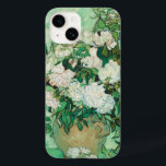 Roses | Vincent Van Gogh Case-Mate iPhone 14 Case<br><div class="desc">Roses (1890) by Dutch post-impressionist artist Vincent Van Gogh. Original work is an oil on canvas painting depicting a still life of white roses against a light green background. 

Use the design tools to add custom text or personalize the image.</div>