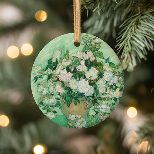 Roses Vincent van Gogh Ceramic Ornament