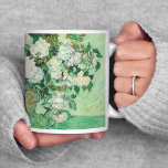 Roses | Vincent van Gogh Coffee Mug<br><div class="desc">Roses (1890) by Dutch post-impressionist artist Vincent Van Gogh. Original work is an oil on canvas painting depicting a still life of white roses against a light green background.
Use the design tools to add custom text or personalize the image.</div>