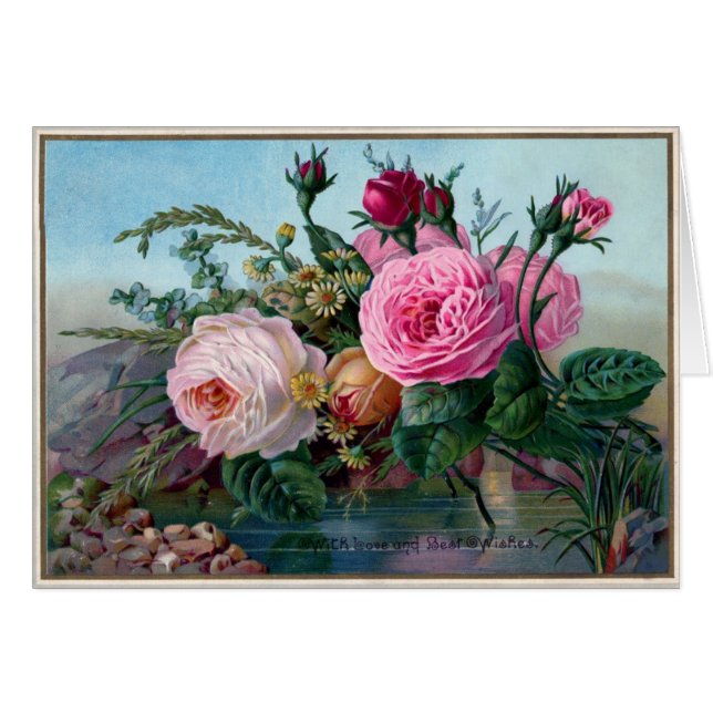 Roses vintages (Devant horizontal)