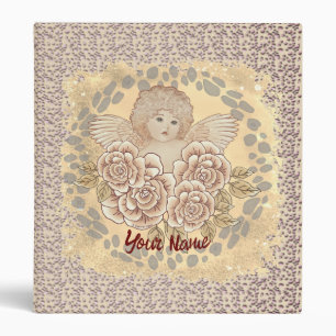 Roses vintages Cherub Angel classeur