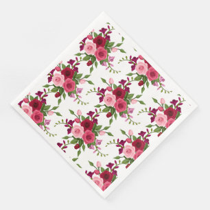 Roses Vintages de serviettes en papier