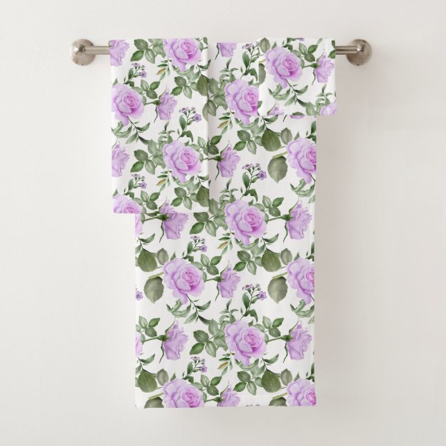 Roses Violettes Feuillage Floral Fleurs Cadeau Élé (En situation)