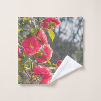 Roses  wash cloth