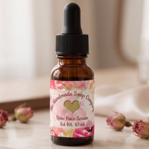 Roses waterproof soap and cosmetics labels
