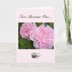 Roses Wedding Congratulations Card