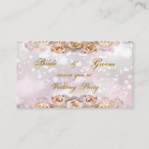 Roses Wedding Party Invitation -