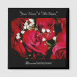 Roses Wedding Rememberance Magnet<br><div class="desc">A magnet to celebrate your marriage.</div>