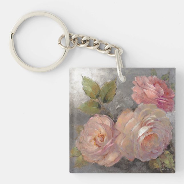 Roses with Grey Keychain (Front)