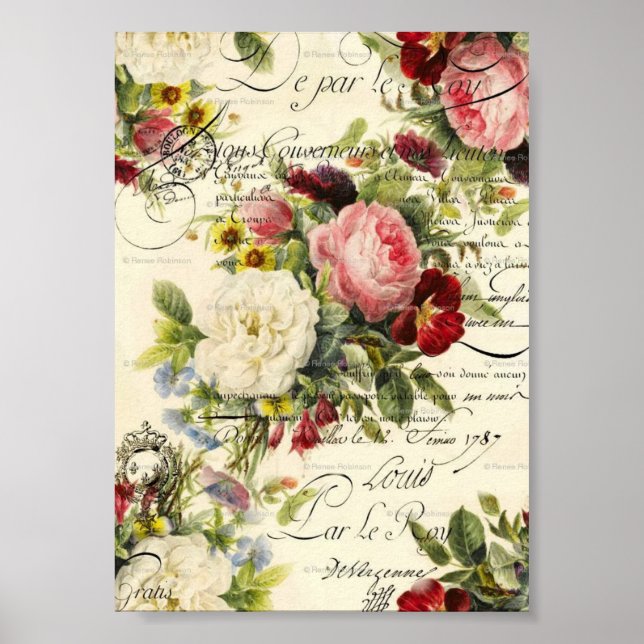 Roses with Text  Poster (Front)