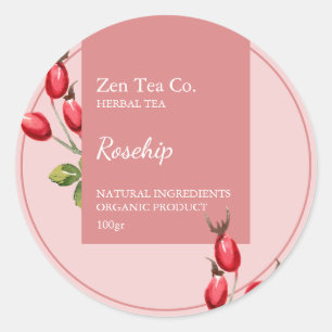 Roseship Herbal Tea Business Label