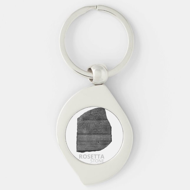 Rosetta Stone: Ancient Egyptian Hieroglyph Keychain (Front)
