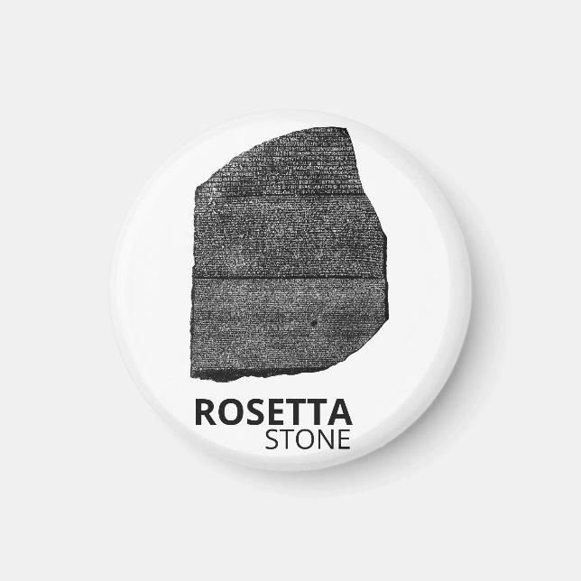 Rosetta Stone: Hieroglyph Ancient Egypt Language Magnet (Front)