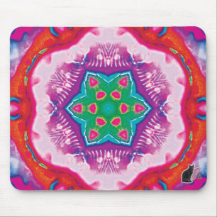 Rosette Kaleidoscope Mouse Pad