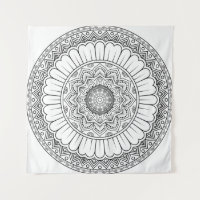 Rosette mandala ornament wallpaper