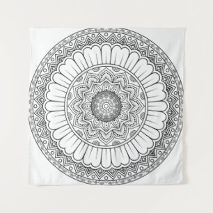Rosette mandala ornament wallpaper tapestry