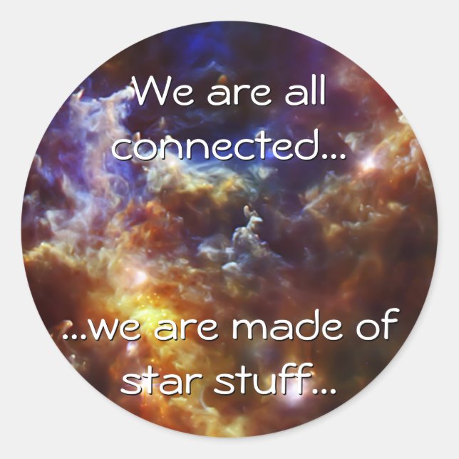 Rosette Nebula's Stellar Nursery Classic Round Sticker (Front)