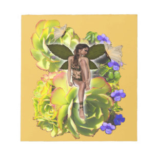 Rosette Succulent visitors Notepad