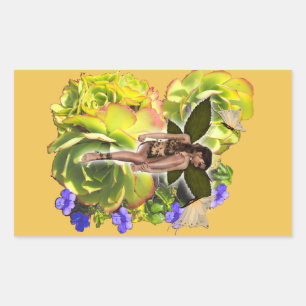 Rosette Succulent visitors Sticker