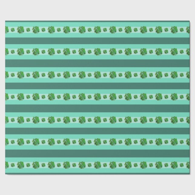 Rosette Succulents Wrapping Paper (Seam)
