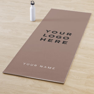 Rosewood Brown Business Logo Name Instagram Yoga Mat