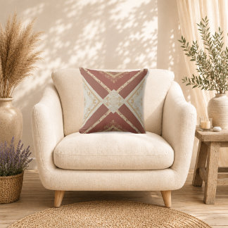 Rosewood Majesty Throw Pillow
