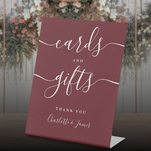 Rosewood Pink Signature Script Cards And Gifts Pedestal Sign