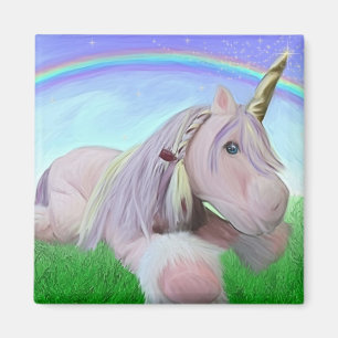 Rosey the unicorn magnet