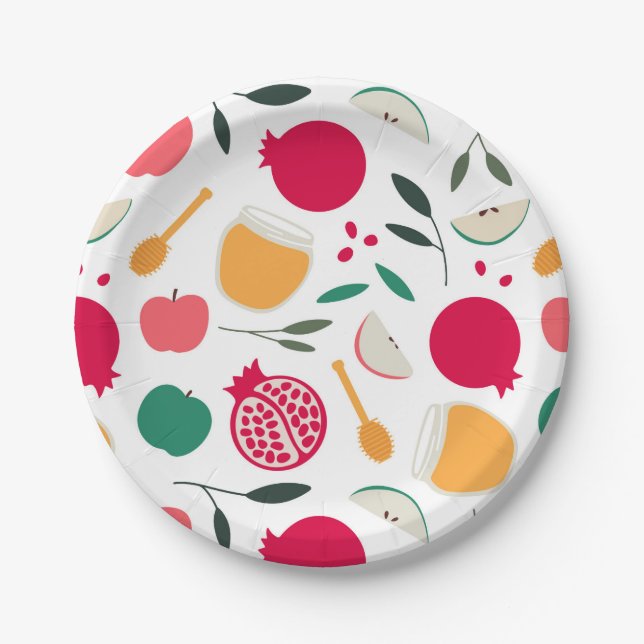 Rosh Hashana Paper Plate (Front)