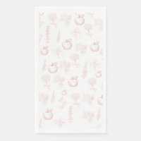 Rosh Hashana Pink Toile Napkins