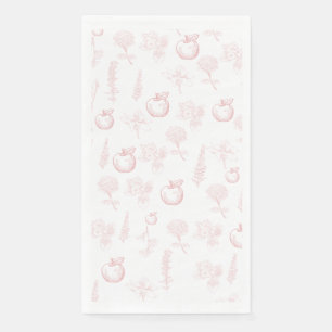 Rosh Hashana  Pink Toile Napkins