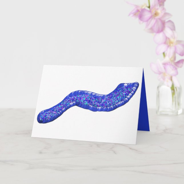 Rosh Hashanah ראש השנה shofar glitter joy Card (Orchid)