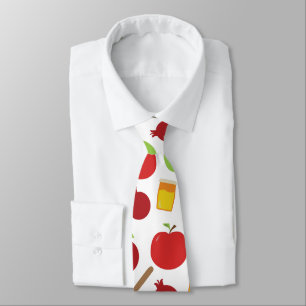 Rosh Hashanah apple, honey, pomegranate Tie
