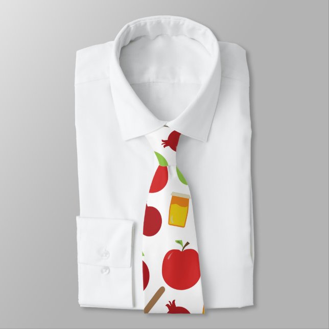 Rosh Hashanah apple, honey, pomegranate Tie (Tied)