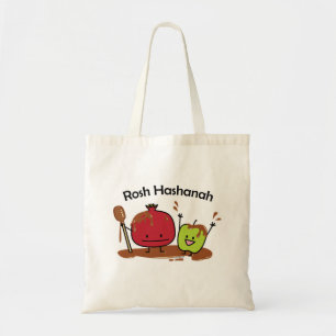 Rosh Hashanah apple pomegranate honey Jewish new Tote Bag