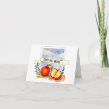 Rosh Hashanah; Carte de nouvelle année sucrée