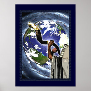 Rosh Hashanah Earth Affiches et impressions