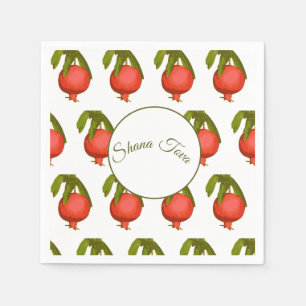 Rosh Hashanah Feast New Year Sweet Pomegranate Napkin