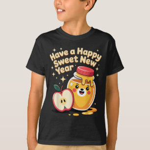 Rosh Hashanah Happy Sweet New Year Honey Bear Jewi T-Shirt