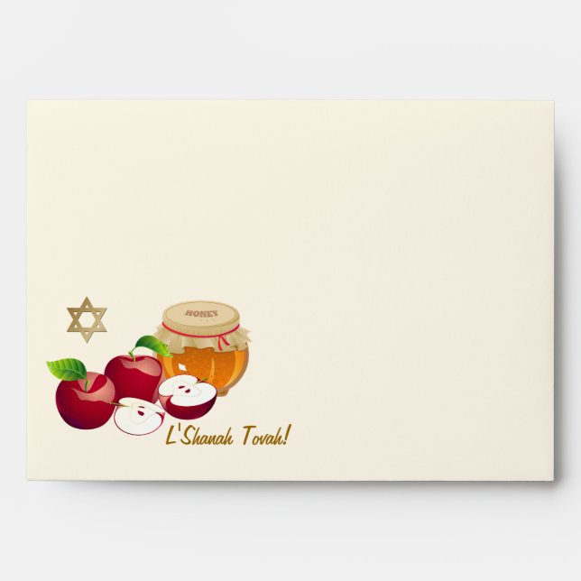 Rosh Hashanah. Jewish New Year Envelopes (Front)