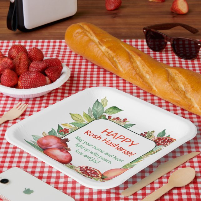 Rosh Hashanah Paper Plate (Picnic)