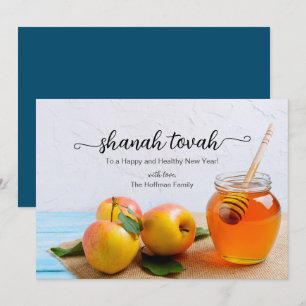 Rosh Hashanah Pommes Honey Juif Carte de Nouvel An