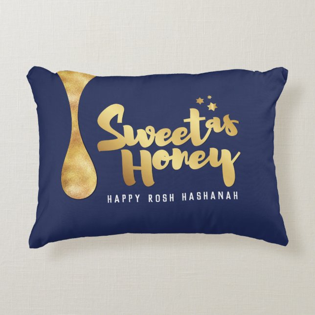 Rosh Hashanah salue Sweet en Coussin de miel (Devant)