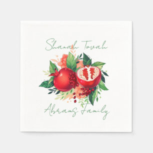 Rosh Hashanah Shanah Tovah Pomegranate Napkin