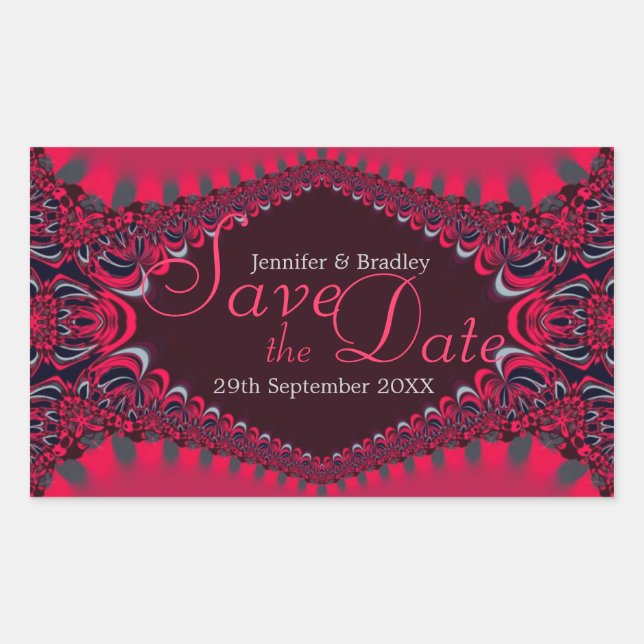 Rosiana Royal Lace Enregistrer le sticker de date (Devant)