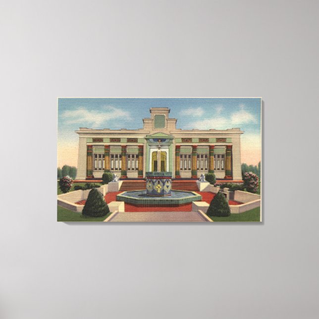 Rosicrucian Park, Rose-Croix Sciene Bldg Canvas Print (Front)